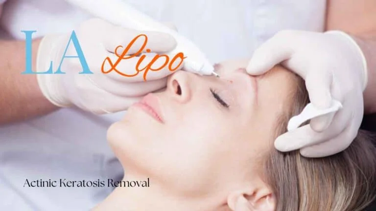 Woman receiving Actinic Keratosis Removal Treatment Orpington