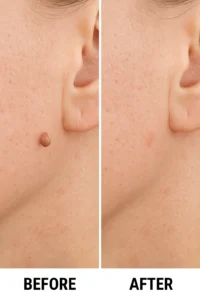 Skin tags removal Orpington before and after