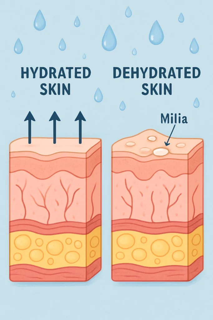 The importance of hydration and milia production Orpington