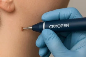 Person receiving skin tag removal Orpington