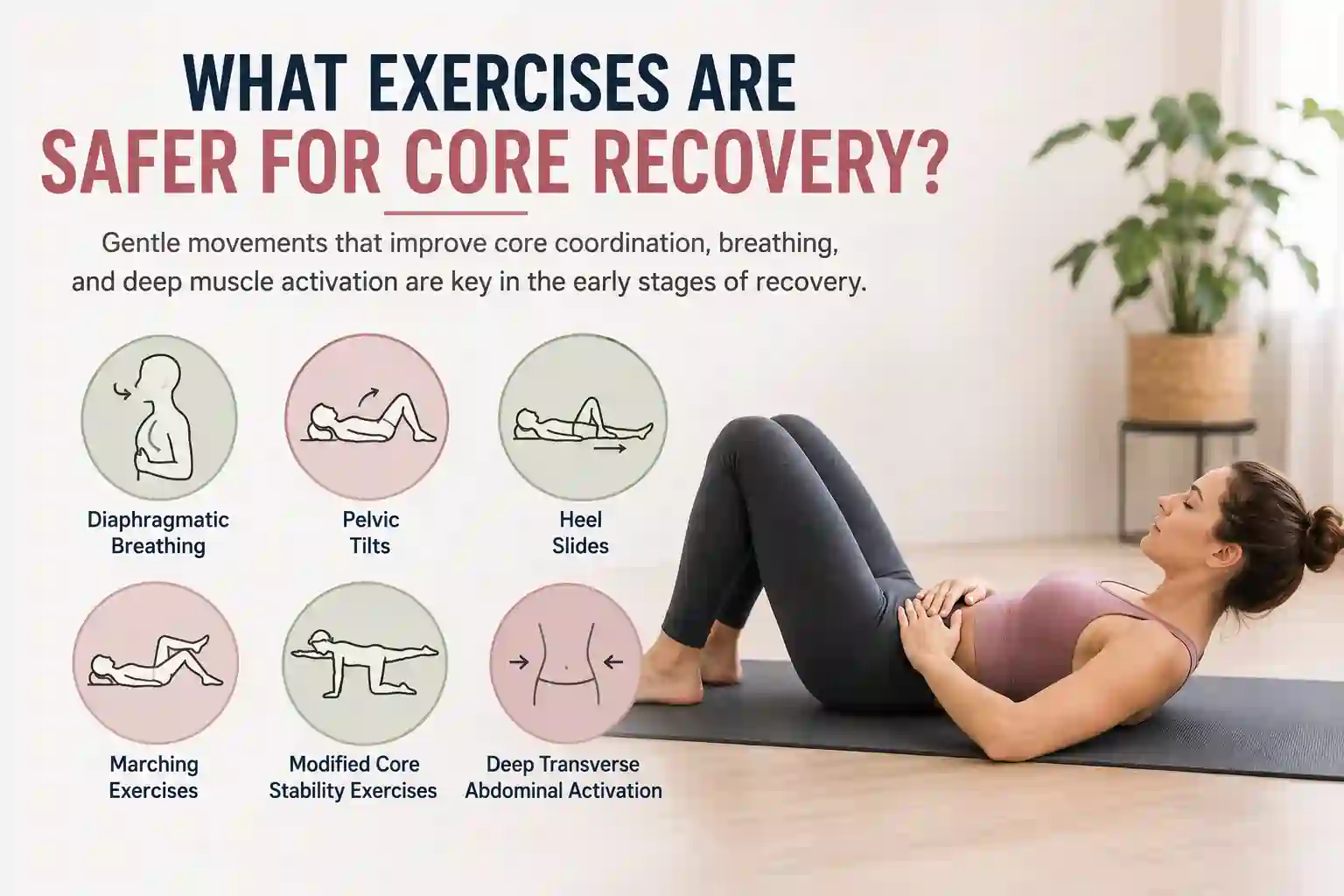 Which exercises may help diastasis recti Orpington?
